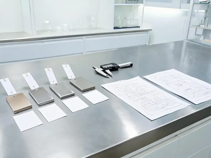 Laser sample preparation and material traceability bench